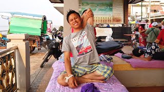 I got $5 Local STREET MASSAGE by The Mekong River