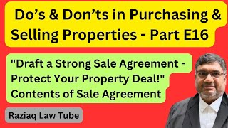 Draft a Strong Sale Agreement & Protect Your Property Deal - Do's & Don'ts in Purchasing Property