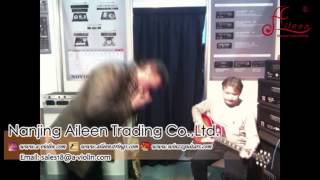 [Aileen Music] Customer's solo at 2010 Moscow Music fair, Harmonica & LP Style Electric Guitar