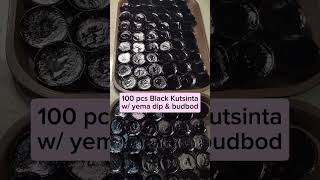 100 pcs Black Kutsinta with Yema Dip and Budbod#kakanin #extraincome #kakaninsabilao