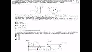 Q42 Uma elipse é uma seção plana de um cilindro circular reto, em que o plano que intersecta o cili