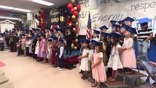 Kindergarten graduation you got a friend in me boyyyuy he is so into it.