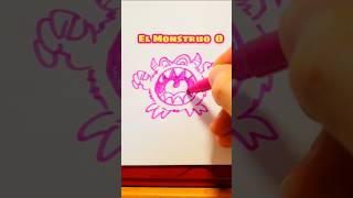 Monstruo O. Dibujo letras. #videoshorts #drawing #quiz #adivinar #art  #monster #letras #abecedario