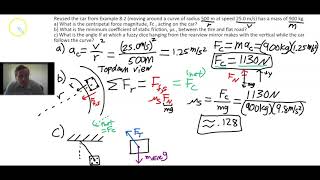 Centripetal Force Multi-Step Problem