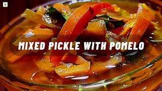 Mixed Pickle With Pomelo | #Vegwonderland #stopcraving #startmaking