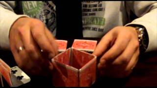 How to fold a single card cube