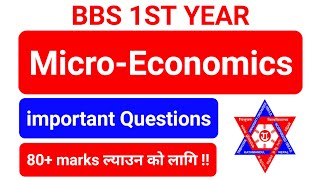 Bbs 1st year Economics important Questions ‼️ MicroEconomics Bbs 1st year important Questions Exam