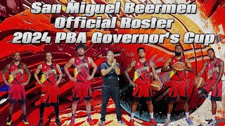 PBA Updates | San Miguel Beermen Official Roster for 2024 PBA Governor's Cup