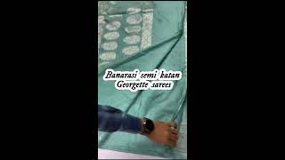 Banarasi semi katan Georgette sarees/To shop 9810207913#myngels #shortvideo