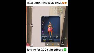 REAL @JONATHANGAMINGYT in my game ☠️ #newmodebgmi #bgmi #pubgmobile #shorts #shortsfeed #viral