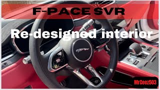 F-Pace SVR Completely Redesigned Interior (Mars Red Leather & Ebony Alcantara / Carbon Fiber)