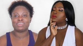 WATCH ME TRANSFORM MY SISTER INTO ME ! BASIC TO BADDIE FROM START TO FINISH : MAKEUP + HAIR