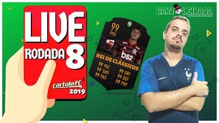 LIVE DE CARTOLA  FC 2019 RODADA 8 - BRUNO HENRIQUE REI DOS CLÁSSICOS DE CAPITA???