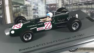 Spark 1/43 Alan Rees Brabham BT23 For FVA #22 ‘Roy Winkelmann Racing’ 2nd F2 GP von Deutschland 1967