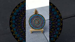 Easy Dot Mandala Painting on Small Round Wooden Board/Home Decor...