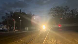 NS 5657 GP38-2 leads CR MA01 with a friendly crew