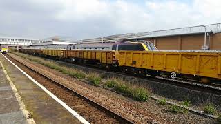 engineering train at Rhyl April 2022