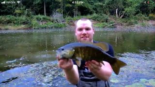 Float fishing for smallmouth