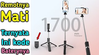 CARA MENGATASI REMOT SHUTER SELFIE STIK F610 TIDAK MAU BERFUNGSI #tongsis #tripod #remot #shuter