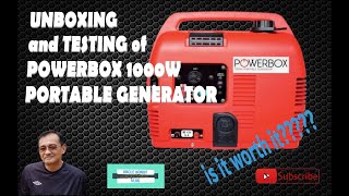 Unboxing and testing of "POWERBOX" 1000w portable generator | #unboxing #powerbox #1000w #generator