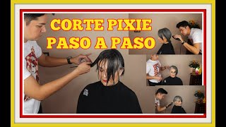 CORTE PIXIE PASO A PASO CON ESTILISTA PROFESIONAL!!!!!✂✂✂✂