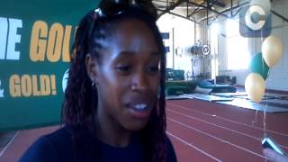 USA Track & Field long jumper Janay DeLoach thanks fans in Fort Collins