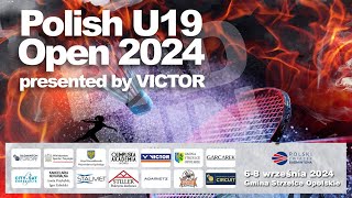 Polish Open U19 | Badminton | Strzelce Opolskie | 2024 | kort 1 | SEMIFINALS