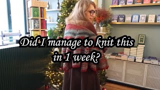 Can I knit a giant shawl in 1 week?