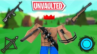 The unvaulted items in island royale... (Roblox Fortnite)