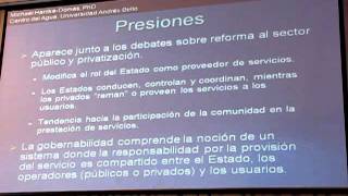 Gestión, economías de escala y financiamiento para sistemas rurales de agua potable