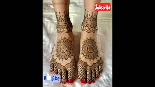 Bridal feet mehndi design#