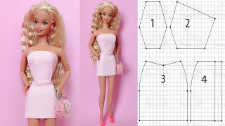 150 falda y crop top para Barbie antigua(patrones en la descripción)