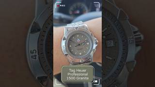 Tag Heuer Professional 1500 Granite #wotd #watches #watchreviews #wristwatch #tagheuer #swissmade