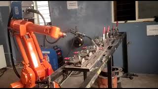 Mahajan Automation Mig Welding cell with ABB robot