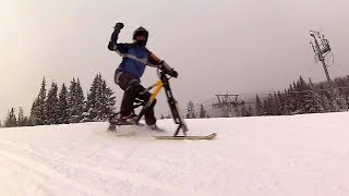 Štrbské Pleso - Patrik on SkiBike - začiatok sezóny 2018