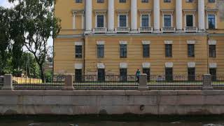 Russia St. Petersburg travel on the rivers architecture