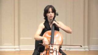 J. S. Bach Prelude from Suite No. 1 for unaccomapnied cello, Racheli Galay, cello