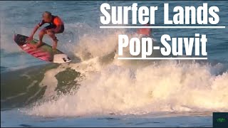 Surfer Lands Pop Shuvit