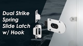 Marine Town | Dual Strike Spring Slide Latch w/ Hook