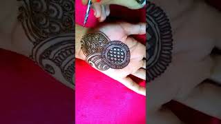 Simple mehndi design ||Front hand beautiful mehndi ||Easy mehndi design front hand ||Mehandi#shorts