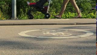 Bicycle lane pavement pedestrians