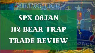 SPX 6JAN 112 BEAR TRAP TRADE REVIEW