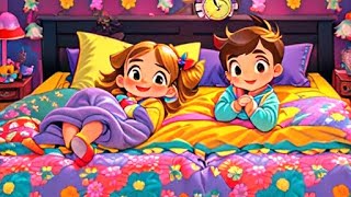 Five In a Bed! Bedtime Buddies⭐ Mia & Max Sleepy Time! @englishkids527