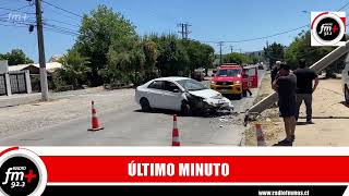 Accidente de tránsito en calles 14 sur con 9 1/2 oriente en Talca