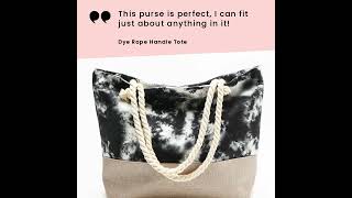 Justin Taylor Tie-Dye Rope Handle Tote