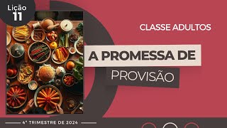 EBD Lição 11 - Adultos | A Promessa de Provisão - 4ºTrimestre 2024