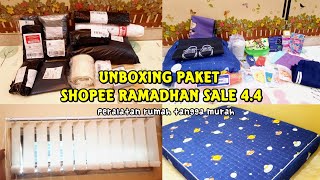 UNBOXING SHOPEE 4.4 RAMADHAN SALE || Peralatan Rumah Tangga Murah || Mulai Rp.99 || #ramadhanvlog