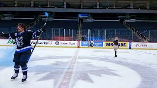 Gender Reveal Hockey Puck: Blue