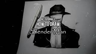 DON'T WATCH THIS ALONE😱!! How to Draw Offenderman: Cool/Creepy Drawing