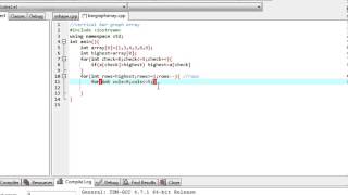 C++ program: Vertical Bar Graph using Array